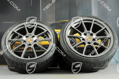 20-inch Spyder summer wheel set, rims 8,5J x 20 ET57 + 10,5J x 20 ET47, Pirelli summer tyres 235/35 ZR20 + 265/35 ZR20