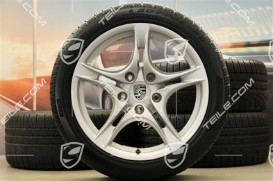18-inch Cayman S II winter wheel set (with tyres), front wheels 8J x 18 ET57 + rear 9J x 18 ET43 + tyres 235/40 ZR18 + 255/40 ZR18