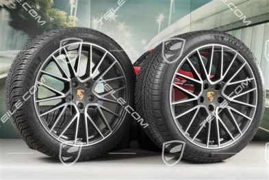 21-inch Cayenne COUPÉ RS Spyder winter wheel set, rims 9,5J x 21 ET46 + 11,0J x 21 ET49 + Michelin Pilot Alpin 5 275/40 R21 + 305/35 R21, with TPMS