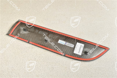 Rear door cover / trim, Carbon, R