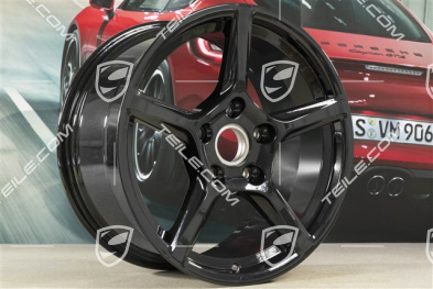 18-inch wheel rim Boxster IV, 9,5J x 18 ET49, black high gloss