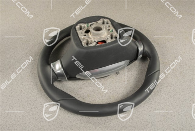 PDK, Multifunction steering wheel, heated, Leather, Black / Sport Chrono Package Plus