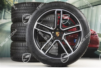 20" koła letnie komplet Turbo, felgi 9J x 20 ET26 + 10J x 20 ET19 + NOWE opony letnie, Michelin Latitude Sport 265/45 R20 +  295/40 R20, z czujnikami ciśnienia RDK