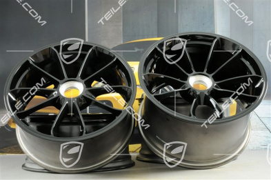 20" rims set GT3, 9J x 20 ET55 + 12J x 20 ET47, in black