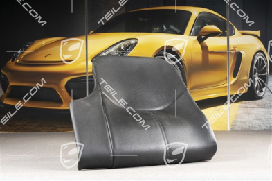 Back seat lower / cushion, Coupe/Targa, Leatherette, black, R
