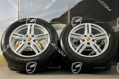 19-inch Cayenne Design II summer wheel set, 4 wheels 8,5 J x 19 ET 59 + 4 tyres 265/50 R 19 110Y XL, without TPMS