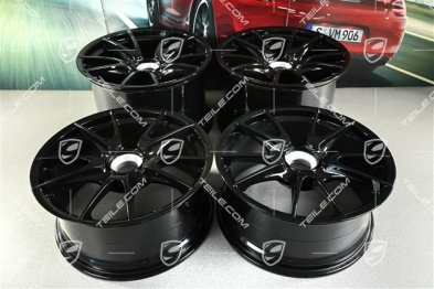 19" GT3RS II 4.0 / GT2RS Felgensatz, schwarz, vorne 9J x 19 ET47 + hinten 12J x 19 ET48