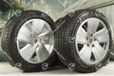 19" Taycan S summer wheel set, rims 8J x 19 ET50 + 10J x 19 ET47 + Michelin summer tyres 225/55 R19 + 275/45 R19