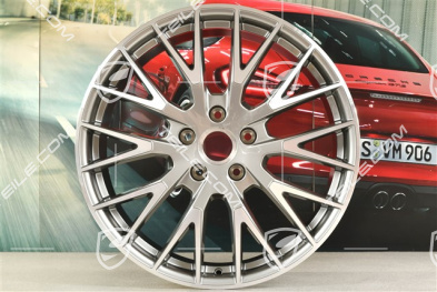 21-inch wheel rim Panamera Exclusive Design, 9,5J x 21 ET71, Platinum Silver Metallic