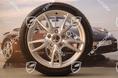 18" Komplet kół zimowych Carrera IV, felgi 8J x 18 ET57 + 11J x 18 ET51, opony 235/40 R18 + 295/35 R18