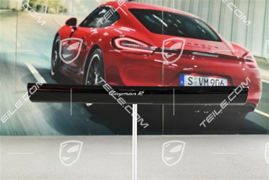 Cup holder cover / Dashboard trim, Centre, Black, Cayman R