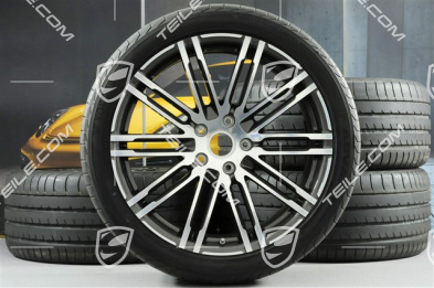 21" Turbo III Sommerräder Satz, Felgen 10J x 21 ET50 + Yokohama Sommerreifen 295/35 R21, ohne RDK