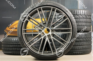 20" Turbo IV koła letnie, komplet, felgi 8,5J x 20 ET49 + 11,5J x 20 ET76 + opony letnie 245/35 R20 + 305/30 R20
