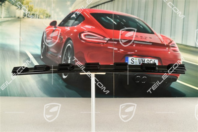 Rear lid / tailgate panel with Badge / Emblem PORSCHE in Black