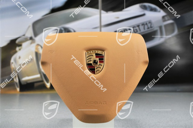 Airbag, 3-Speichen, Leder, sandbeige