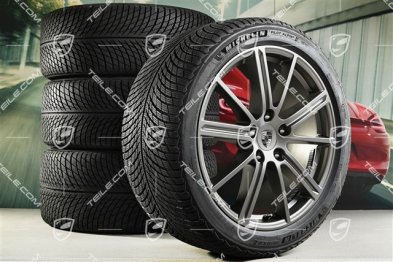 20" Panamera Turbo Koła zimowe, komplet, felgi 9,5J x 20 ET71 + 10,5J x 20 ET71 + opony zimowe Michelin Pilot Alpin 5 275/40 R20 + 315/35 R20, Turbonit