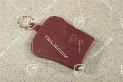 Schlüsseltasche aus Leder, weinrot, Porsche 911 70er bis 90er Jahre