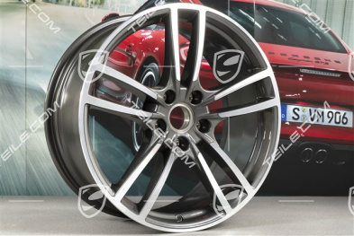 21" Felge Cayenne Turbo, 9,5J x 21 ET46, Titanium