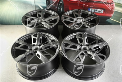 21" Wheel rim set Cross Turismo Design, 9,5J x 21 ET60 + 11,5J x 21 ET66, Vesuvius grey