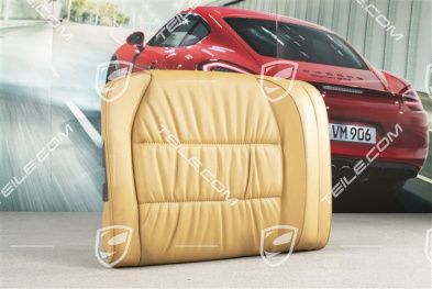 Back seat backrest, Draped leather, savannah beige, Cabrio, R