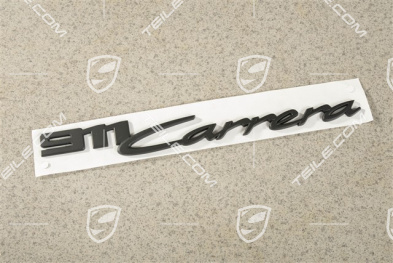 Napis/logo "911 Carrera", czarny mat