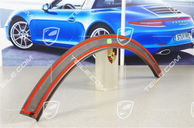 Wheel cover, wing, front, black, L