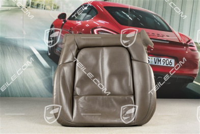 Front seat upholstery / cover, Leather, lower part / cushion, Umber, R