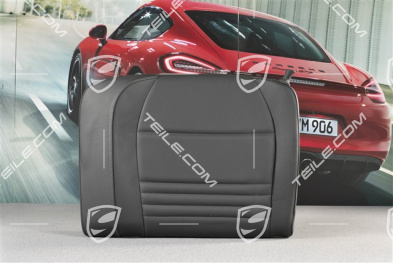 Notsitzrückenlehne, Leder, schwarz, Coupe, L