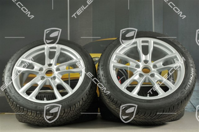 19" Koła zimowe komplet, Boxster S, felgi 8J x 19 ET57 + 9,5J x 19 ET45 + NOWE opony Michelin Pilot Alpin 4 235/40 R19 + 265/40 R19, bez czujników ciśnienia RDK