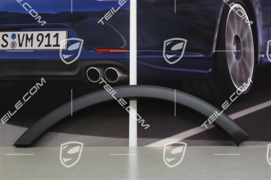 Wheel cover, wing, front, black, L