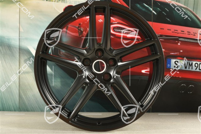 20-inch wheel rim "Macan Turbo", 10J x 20 ET19, BORBET, black satin mat