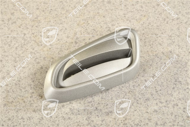 Rosette für Betaetigungsknopf / Kippgriff für die Rückenlehne, Silbergrau Metallic, R