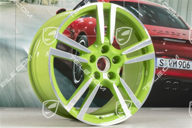 20" Felge Turbo II, 9,5J x 20 ET65, Lizardgrün