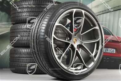 22" koła letnie Cayenne Coupé GT, komplet, felgi 10J x 22 ET48 + 11,5J x 22 ET52 + Pirelli P Zero opony letnie 285/35 R22 + 315/30 R22, z czujnikami ciśnienia2