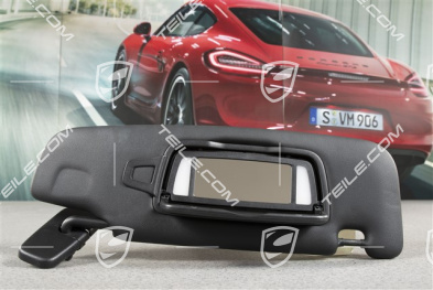 Sonnenblende, mit Spiegel, Schwarz, Coupe, R