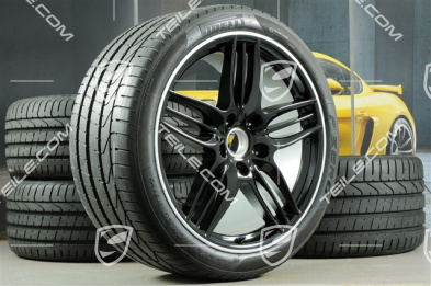 20-inch SportDesign summer wheel set, Black - exlusive 911  8,5J x 20 ET51 + 11J x 20 ET70, tyres 245/35 ZR20 + 295/30 ZR20, with TPM