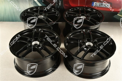 19" Felgensatz Panamera Turbo II, 10J x 19 ET61 + 9J x 19 ET60, schwarz hochglanz