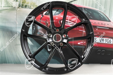 22-inch GT Design wheel rim, 10J x 22 ET48, black satin matt
