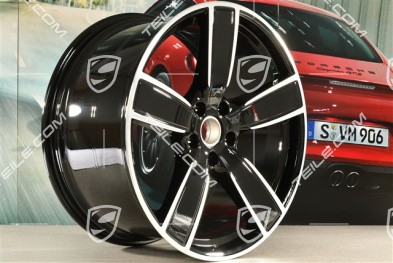 22" Felga Sport Classic, 11,5J x 22 ET52, czarny wysoki połysk