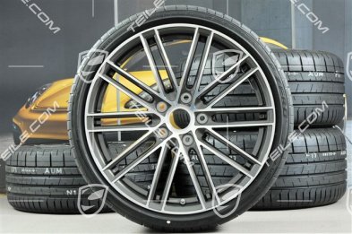 20" Turbo IV koła letnie komplet, felgi 8,5J x 20 ET57 + 10,5J x 20 ET47 + opony letnie Pirelli 235/35 ZR20 + 265/35 ZR20, z czujnikami ciśnienia