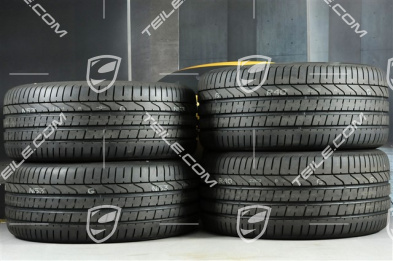 21-inch Cayenne Exclusive Design summer wheel set, rims 9,5J x 21 ET46 + 11,0J x 21 ET58 + NEW Pirelli P Zero summer tyres 285/40 R21 + 315/35 R21, with TPMS, black (high gloss)