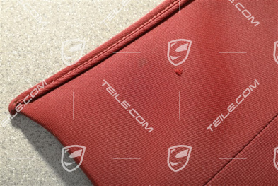 Soft top cover, complete, with glass window, slight abrasion (see pictures), red