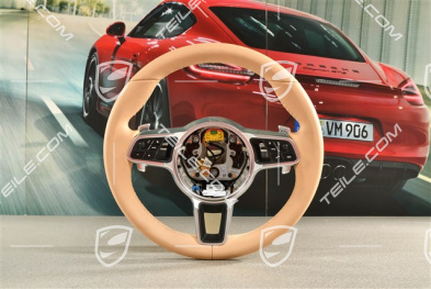 Multifunction steering wheel, PDK, Luxor Beige