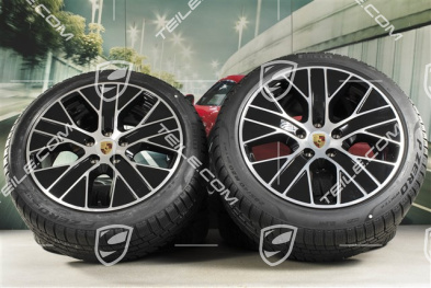 20" koła zimowe Turbo Aero, komplet, felgi 9J x 20 ET54 + 11J x 20 ET60 + NOWE opony zimowe Pirelli 245/45 R20 + 285/40 R20