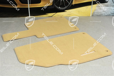 Dywaniki, zestaw, ruch lewostronny / UK-Version, beżowe Luxor Beige