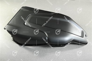 Front seat Backrest shell, sport seat, Dark silver, L