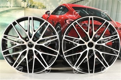 21" Felgensatz Cayenne RS Spyder Design, 11J x 21 ET58 + 9,5J x 21 ET46, schwarz hochglanz