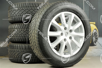 18" Cayenne Winterräder Satz, Felgen 8J x 18 ET53 + Winterreifen Dunlop SP Winter Sport 3D 255/55 R18, ohne RDK