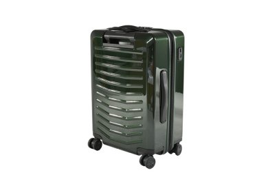 Porsche Roadster Hardcase Trolley M, mit Fronttasche, Bordgepäck-Größe: 38 x 55 x 23/27 cm, OAKGREEN Metallic
