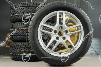 19" Koła zimowe Cayenne Turbo, 4x felgi 8,5 J x 19 ET 59 + 4x opony zimowe Dunlop 265/50 R 19 110V XL M+S, bez czujników ciśnienia RDK